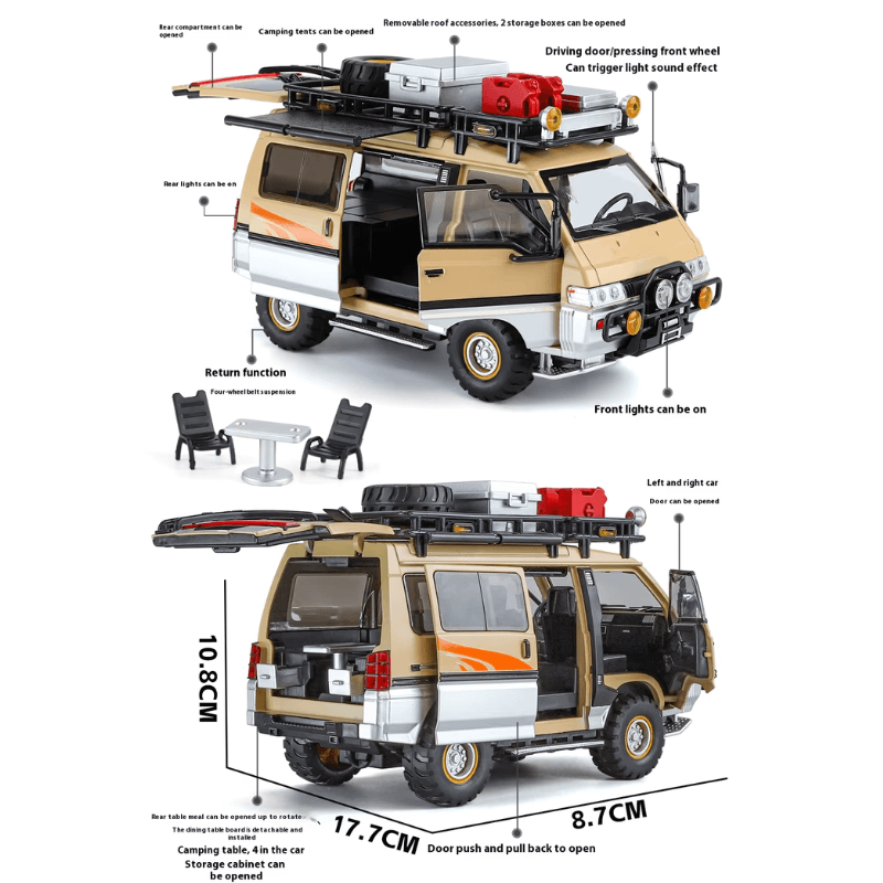 1/24 Scale Mitsubishi Delica Die-cast Model Car