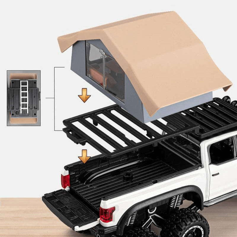 1:28 Scale Ford Raptor F150 RV Die-cast Model Car