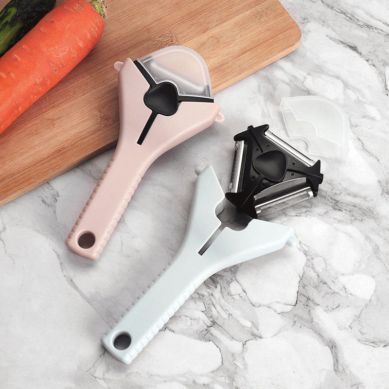 Multi function Paring Knives 3 in 1 Manual Potato Peeler Vegetable Fruit Slicer Peeler Paring Knife for Home and Kitchen Tools