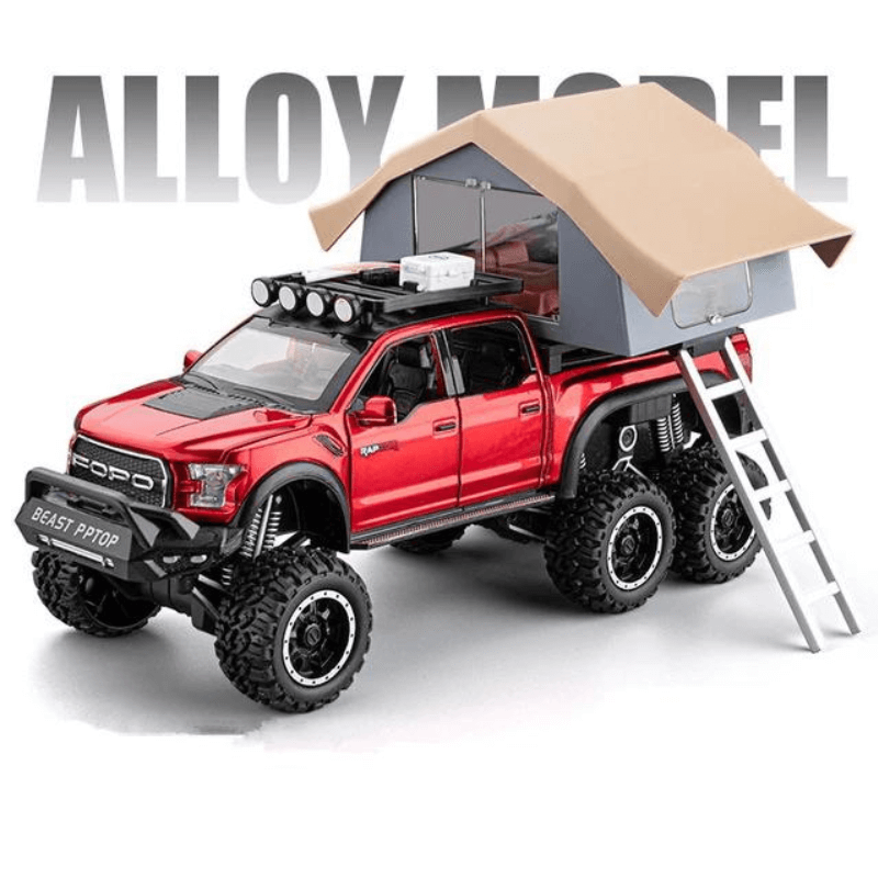 1:28 Scale Ford Raptor F150 RV Die-cast Model Car