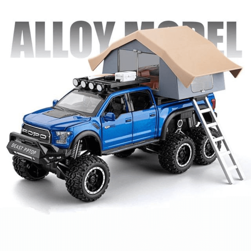 1:28 Scale Ford Raptor F150 RV Die-cast Model Car