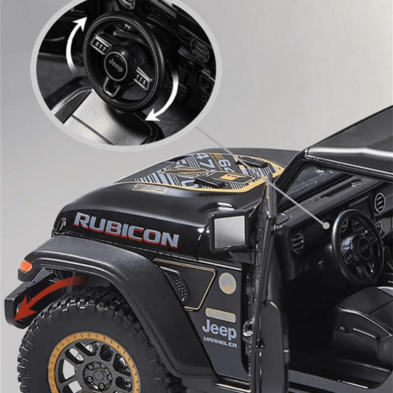 1:18 Scale Jeep Wrangler Rubicon Die-cast Model Car