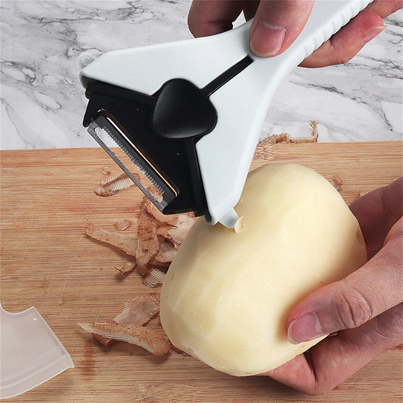 Multi function Paring Knives 3 in 1 Manual Potato Peeler Vegetable Fruit Slicer Peeler Paring Knife for Home and Kitchen Tools