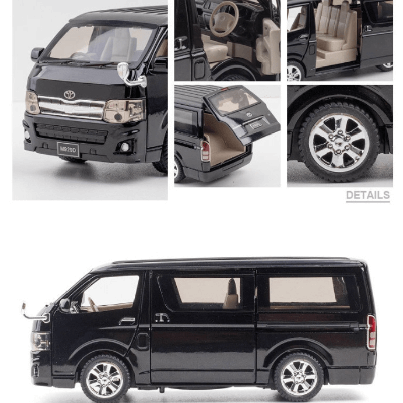 1/32 Scale Toyota Hiace Full Open Die-cast Model car