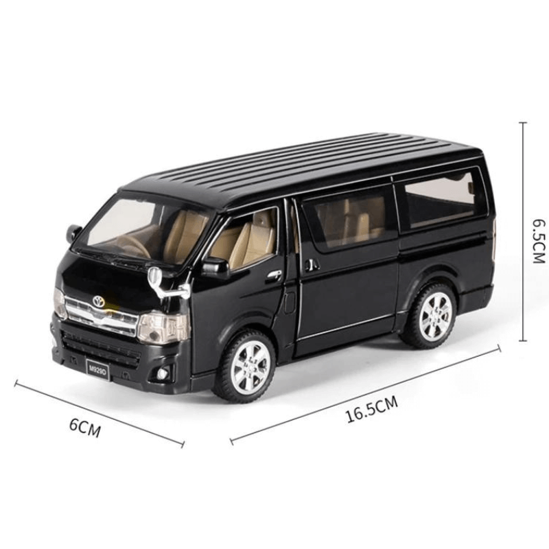 1/32 Scale Toyota Hiace Full Open Die-cast Model car