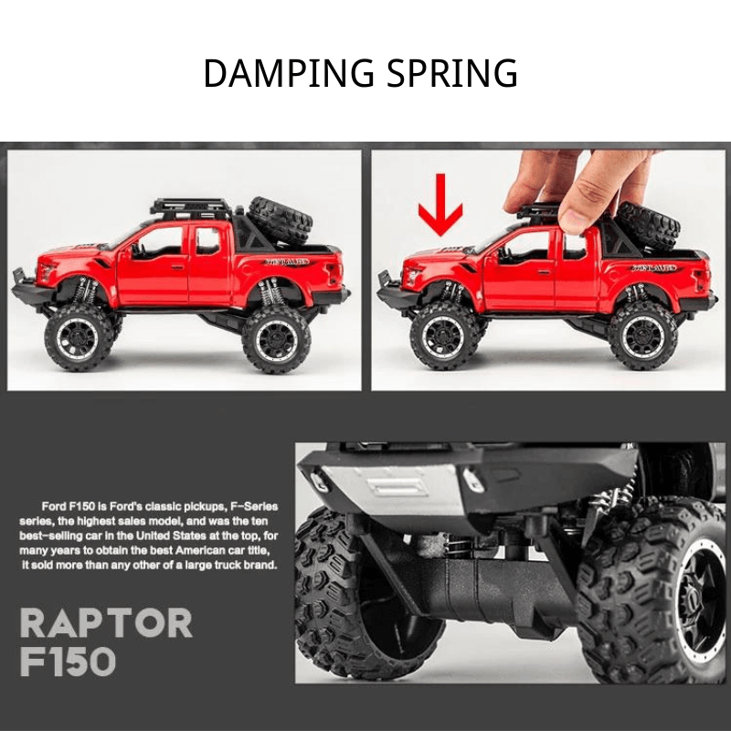 1/32 Scale Ford Raptor F150 Die-cast Model Car