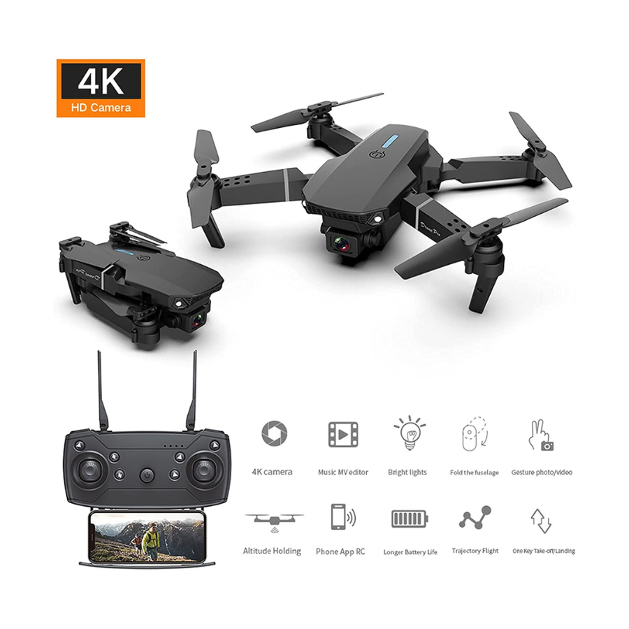 E88 Pro RC Mini Drone with 4K Camera