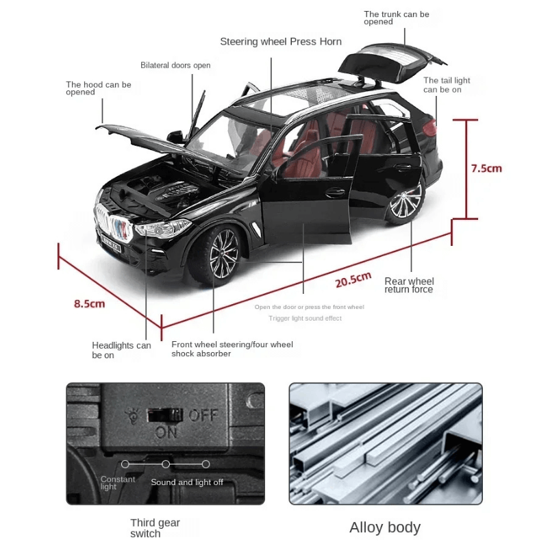 1/24 Scale BMW X5 Die-cast Model Car